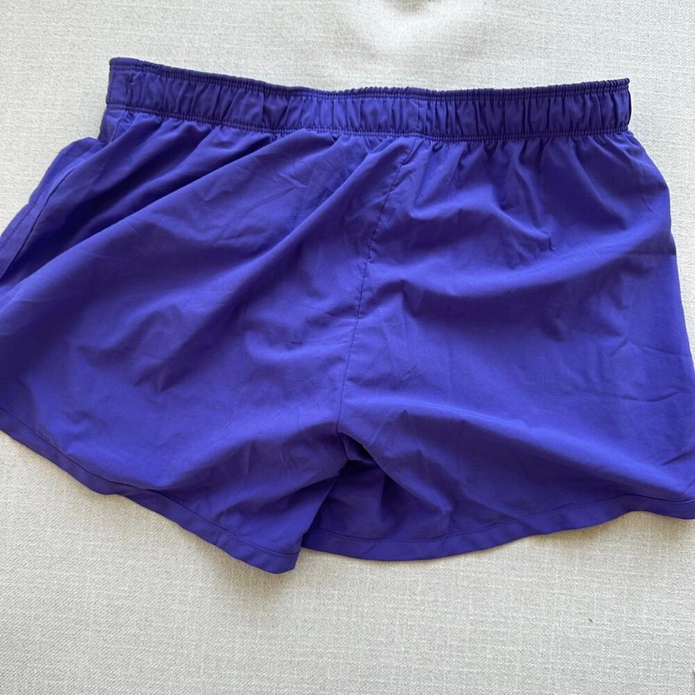 Nike Dri-fit women's purple, double layer shorts large